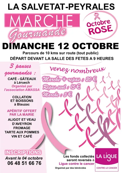 Marche gourmande Octobre rose