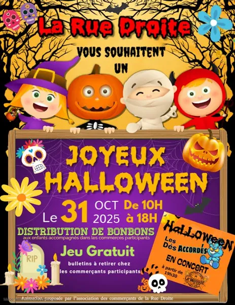 La Rue Droite fête Halloween