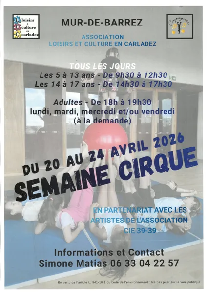 Stage de cirque enfants et ados