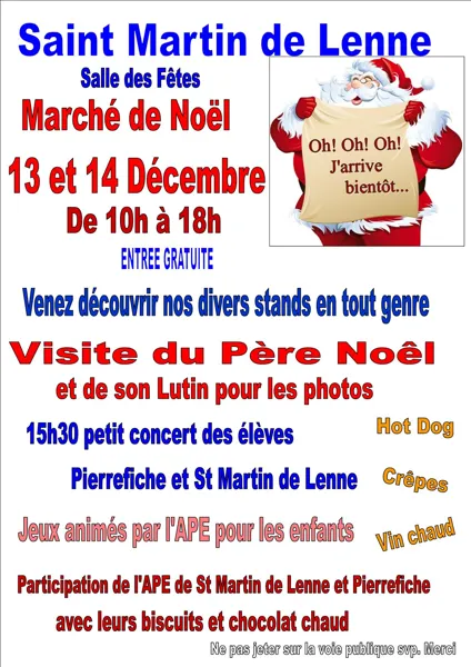Marché de Noël à St Martin de Lenne