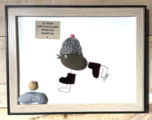 Tableau en galets - Françoise Delagnes, Laurence Vidal-Meriot