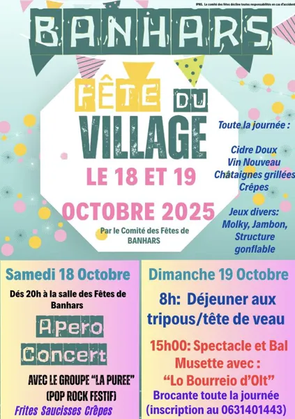 Fête des chataîgnes et du vin nouveau à Banhars