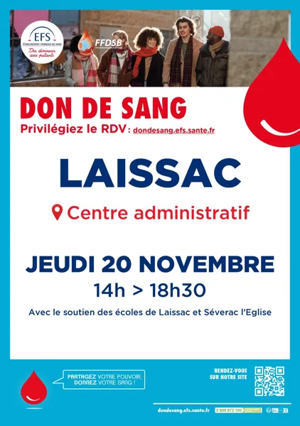 Don du sang à Laissac