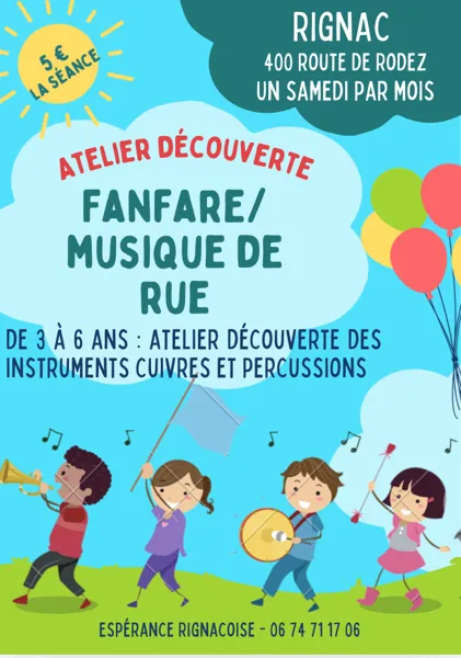 Ateliers découverte Fanfare / Musique de rue