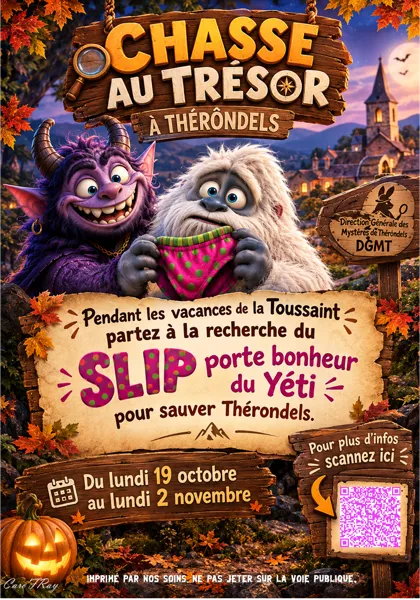 Parcours éphémère Halloween à Thérondels