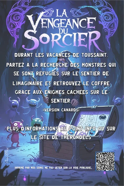 Parcours éphémère Halloween à Thérondels