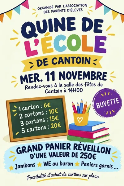 Quine de l'école de Cantoin