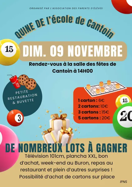 Quine de l'école de Cantoin