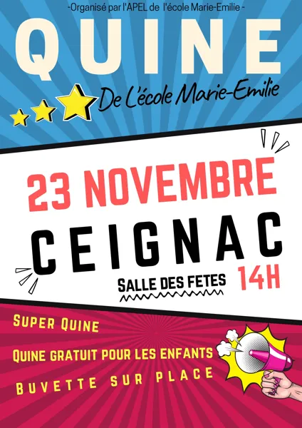 Quine de l'école Marie-Emilie