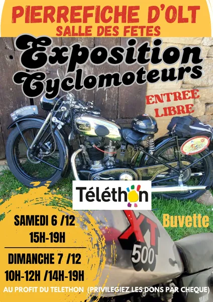 Exposition au profit du Téléthon à Pierrefiche d'Olt