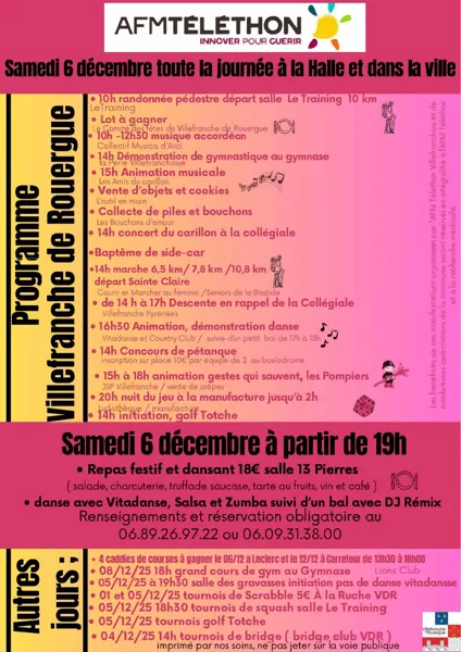 Téléthon à Villefranche-de-Rouergue - Edition 2025