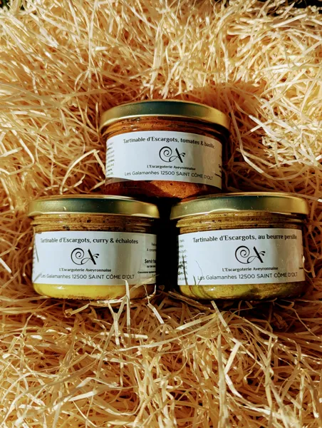 Tartinables d'escargots à déguster à l'apéritif, 