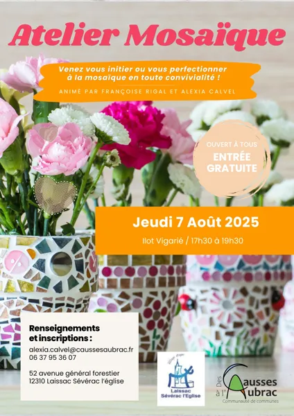 Atelier Mosaïque à Laissac
