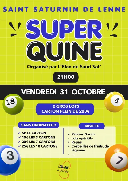 Super Quine à Saint Saturnin de Lenne