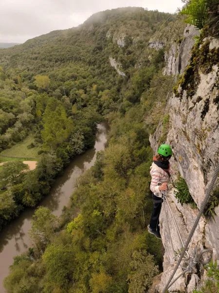 Via ferrata du Liauzu Vallée du Célé, Nicolas Daniel