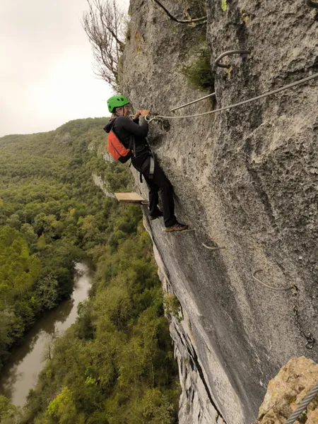 Via ferrata du Liauzu Vallée du Célé, Nicolas Daniel