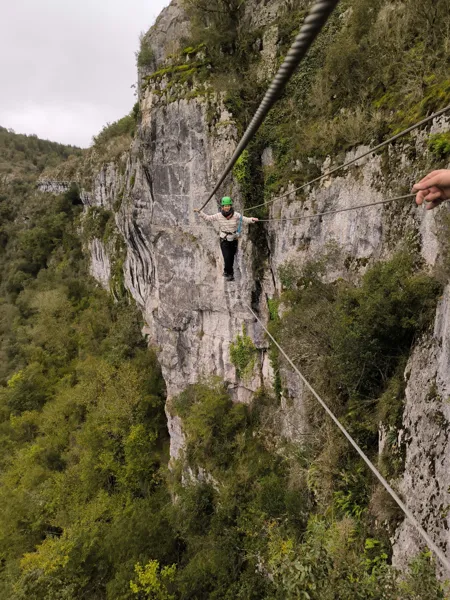 Via ferrata du Liauzu Vallée du Célé, Nicolas Daniel
