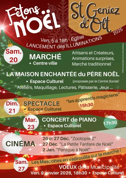 Marché de Noël à St Geniez d'Olt