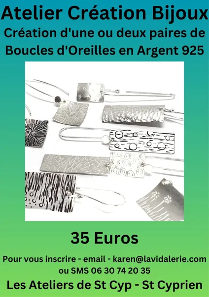 Atelier création de bijoux à St-Cyprien