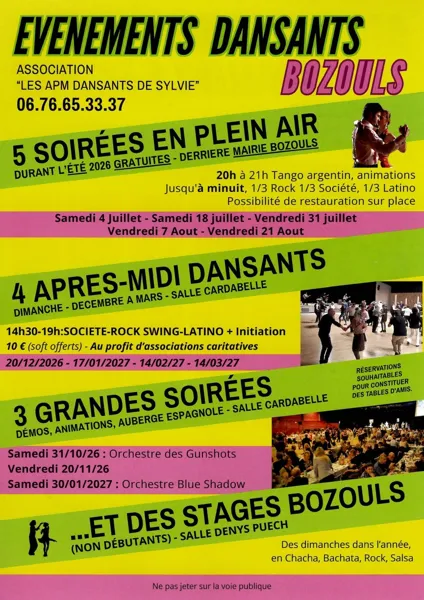 Grandes soirées dansantes