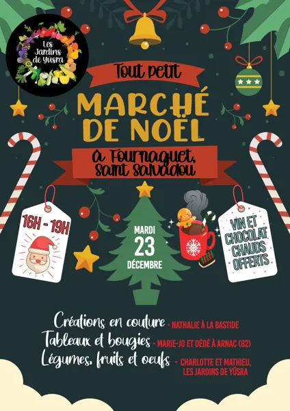 Tout petit marché de Noël à Fournaguet (St-Salvadou)