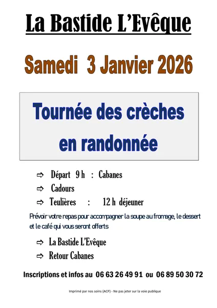Tournée des crèches à La Bastide l'Evêque