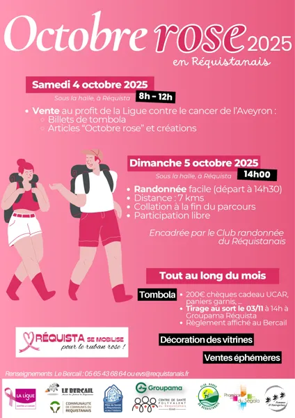 Octobre Rose en Réquistanais : mobilisation solidaire