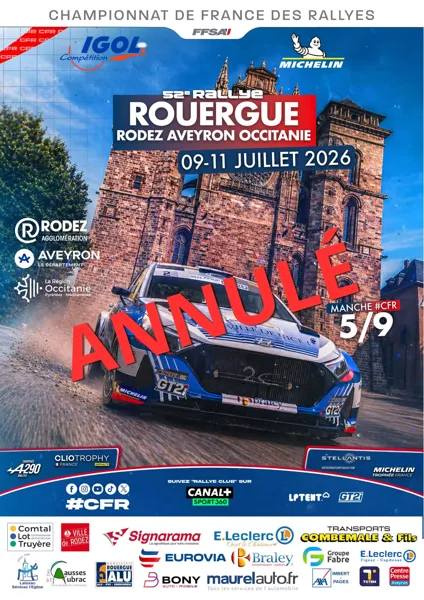 Rallye Aveyron Rouergue Occitanie - ANNULE
