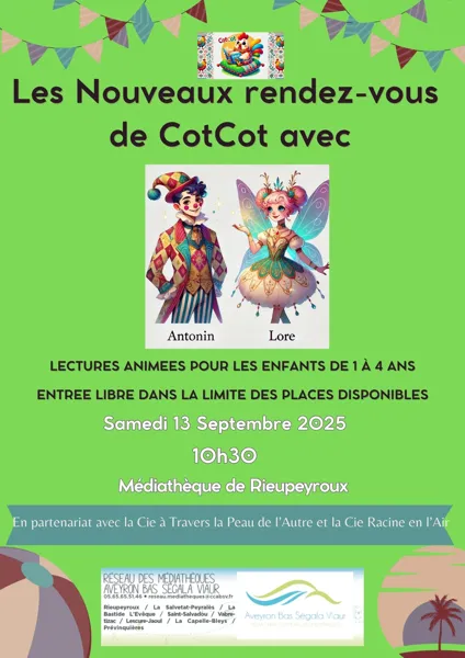 Les nouveaux rendez-vous de CotCot