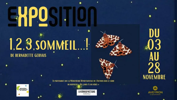 Exposition : 1,2,3, sommeil… de Bernadette Gervais, autrice et illustratrice