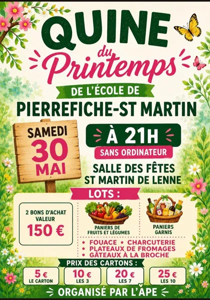 Quine de printemps de l'école