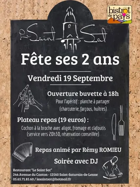 Le Saint Sat fête ses 2 ans !