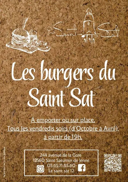 Soirée burger au Saint Sat