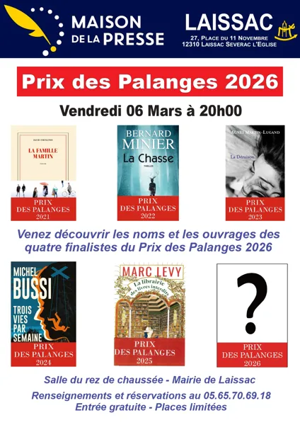 Soirée de lancement du Prix des Palanges