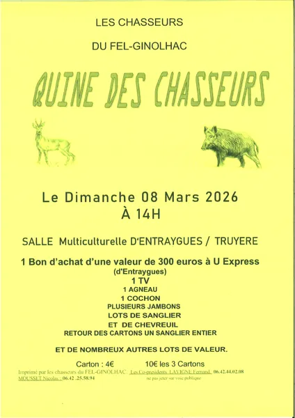 Loto-quine des chasseurs