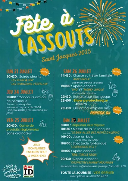 Fête à Lassout - Saint-Jacques 2025