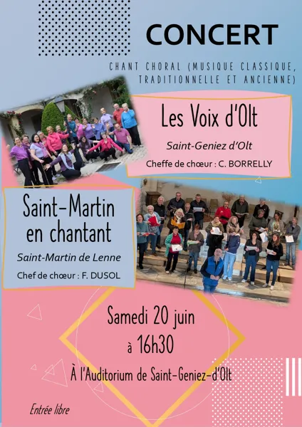 Concert à Saint Geniez d'Olt