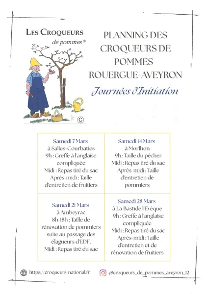 Initiation greffe et taille des fruitiers - La Bastide l'Evêque