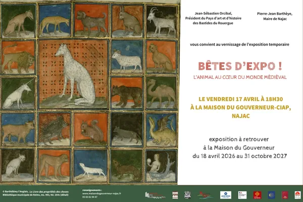 Vernissage d'exposition : « Bêtes d'expo !, l'animal au cœur du monde médiéval »