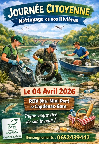 Nettoyons nos rivières avec l'AAPPMA de Capdenac-Gare