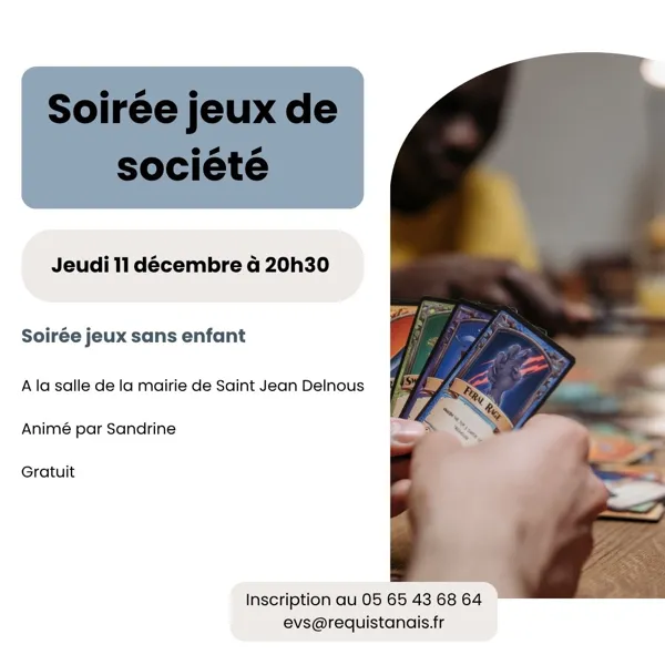 Jeux de société (sans enfant)