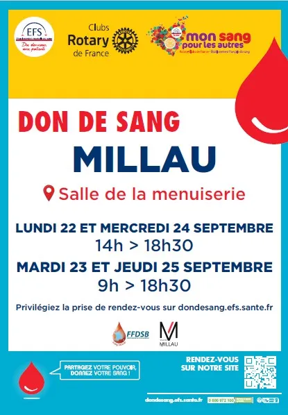 Don du sang 2025 à Millau