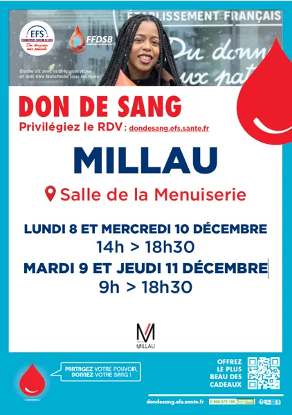 Don du sang 2025 à Millau