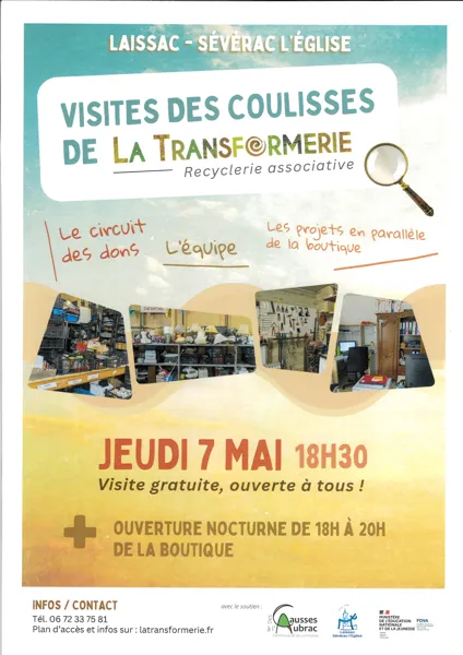 Visite des coulisses de La Transformerie à Laissac