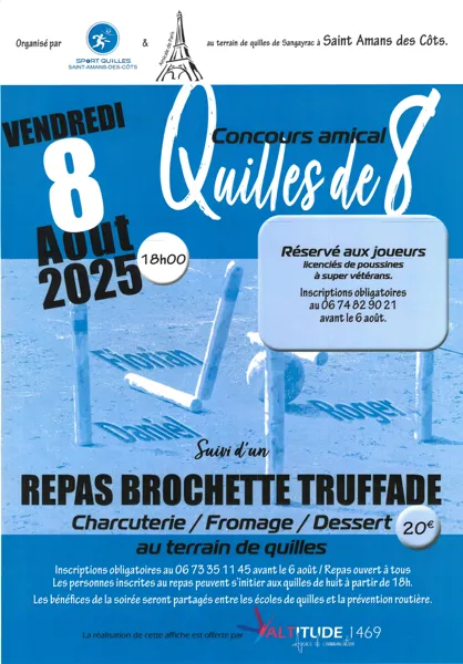 Quilles de 8 - Concours amical
