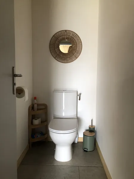 Toilettes du rez-de-chaussée séparés, près de la salle de bain 1.