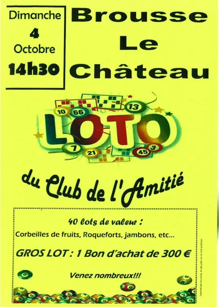 Loto du Club de l'Amitié