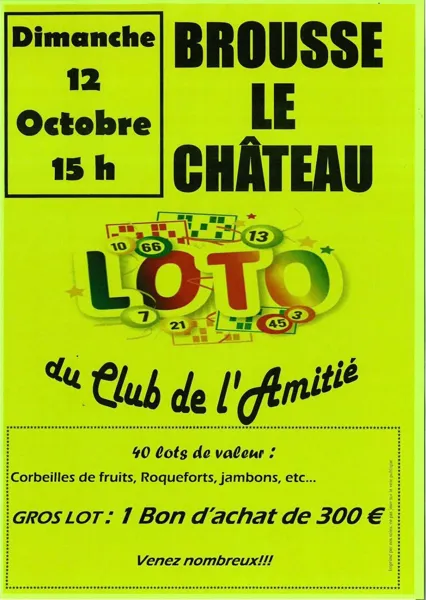 Loto du Club de l'Amitié