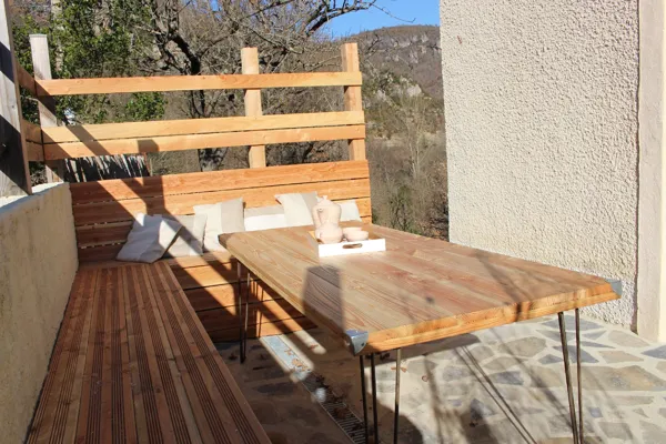 La terrasse de la chambre Air