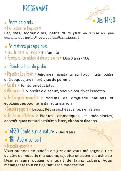 , les jardins de requista